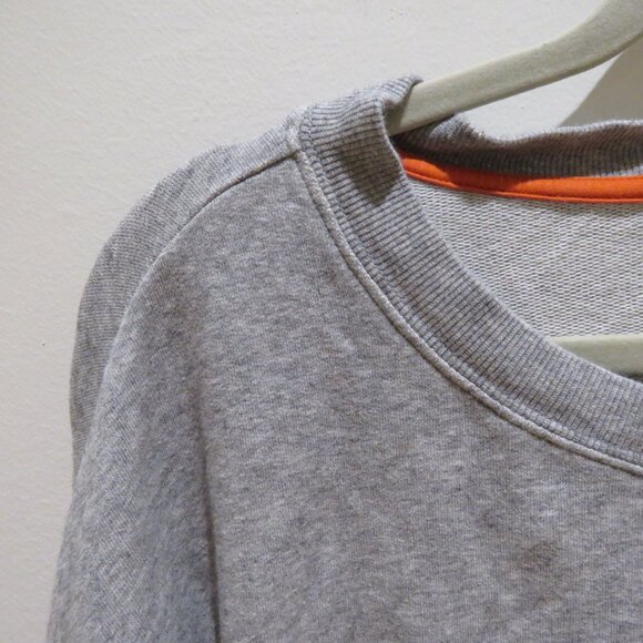 EVEREVE Heart Sweatshirt Sweater in Grey Blue Casual Lounge Comfy Oversized XL - Picture 4 of 11